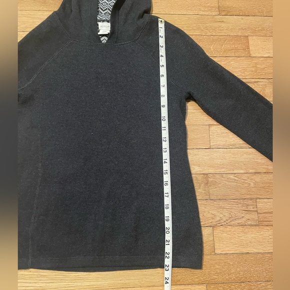 Aspen Dark Gray Patterned Women's Sweater XS - Picture 6 of 9